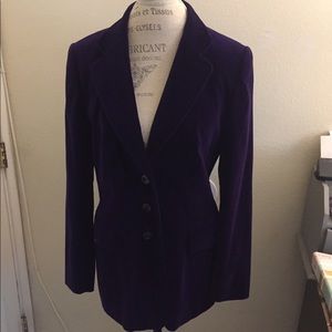 Escada Velvet Deep Purple Blazer